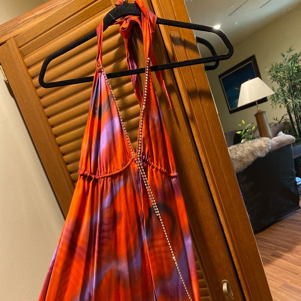 Gown dress 100% exotic silk